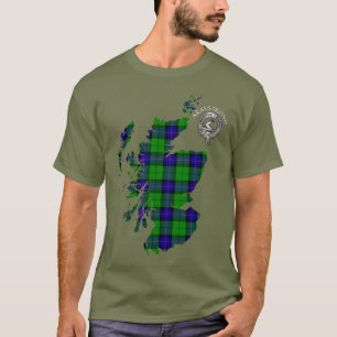 Camiseta Clan Armstrong Tartan Map & Escudo