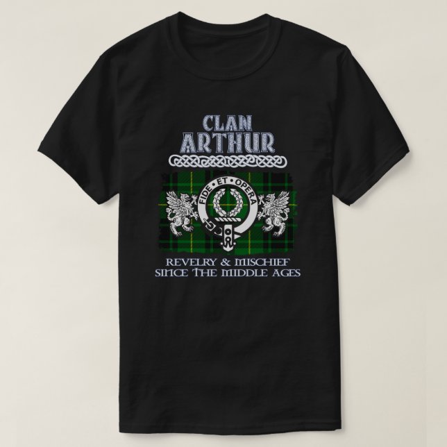 Camiseta Clan Arthur escudo Clans Escocia Apellido escocés (Diseño del anverso)
