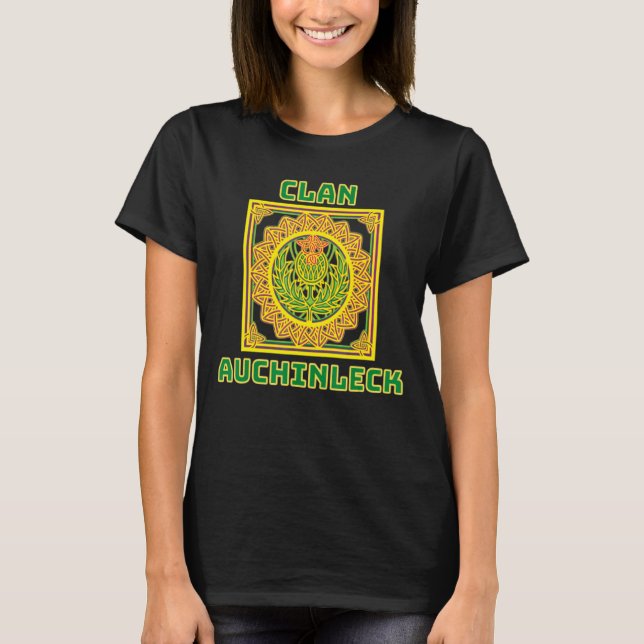 Camiseta Clan Auchinleck Thistle Celta escocés (Anverso)