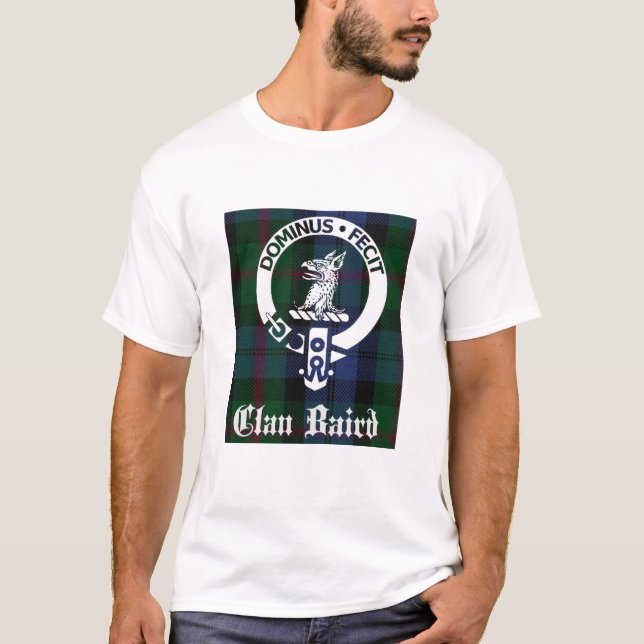 Camiseta Clan Baird Escudo Badge & Tartan (Anverso)