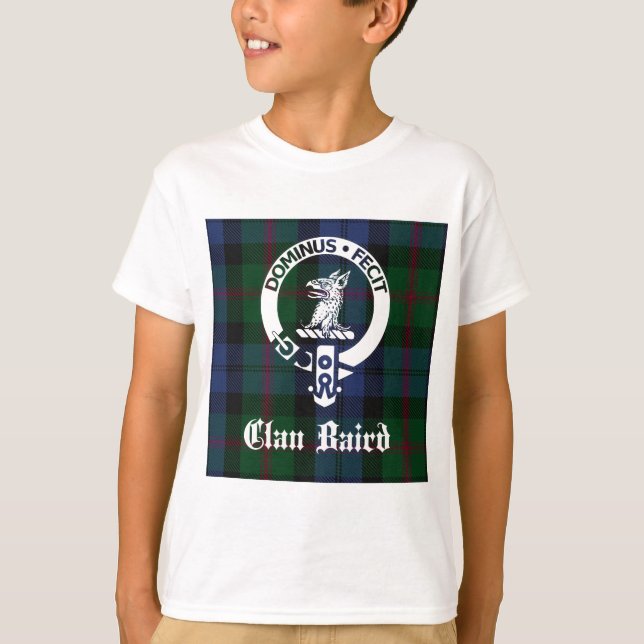 Camiseta Clan Baird Escudo Tartan (Anverso)