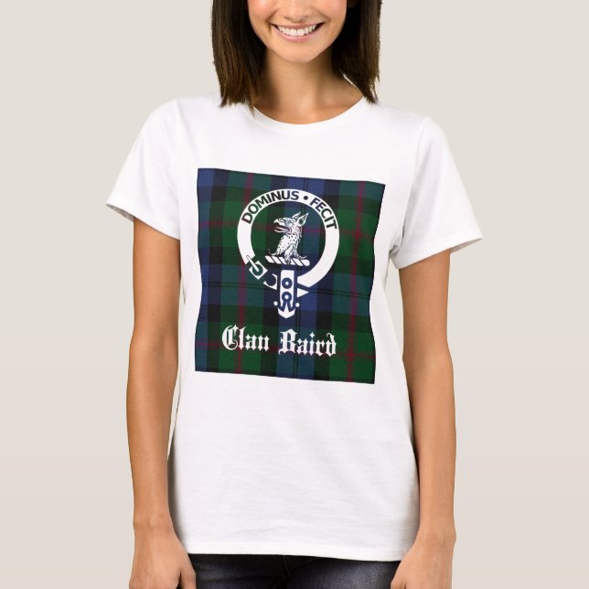 Camiseta Clan Baird Escudo Tartan (Anverso)