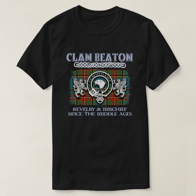 Camiseta Clan Beaton escudo Clanes escoceses Apellido escoc (Diseño del anverso)