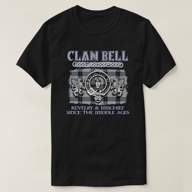 Camiseta Clan Bell escudo Clanes escoceses Apellido escocés (Diseño del anverso)