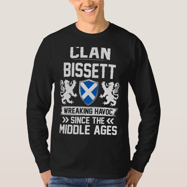 Camiseta Clan Bissett Escocesa Clan Scotland Wreakin (Anverso)