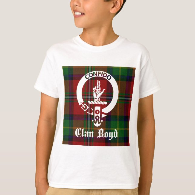 Camiseta Clan Boyd Escudo Tartan (Anverso)