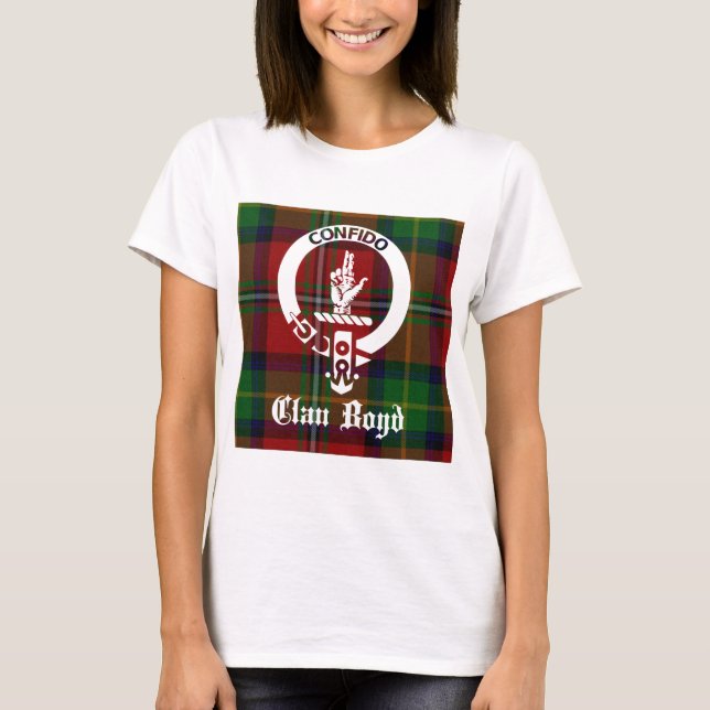 Camiseta Clan Boyd Escudo Tartan (Anverso)