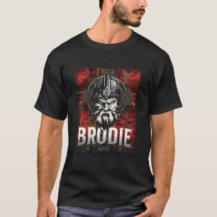 Camiseta Clan Brodie Scottish Surname Tartán Y Motto