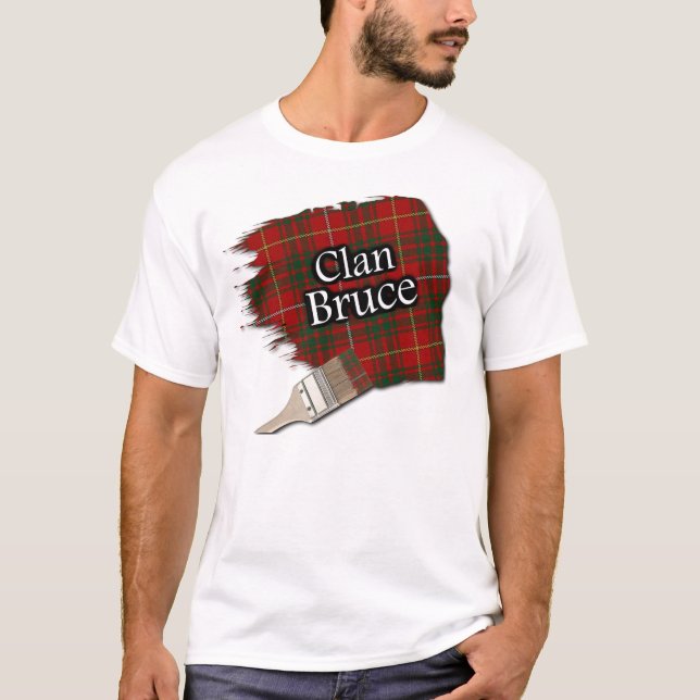 Camiseta Clan Bruce Scottish Tartan Paint Shirt (Anverso)