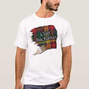 Camiseta Clan Buchanan Scottish Tartan Paint Shirt