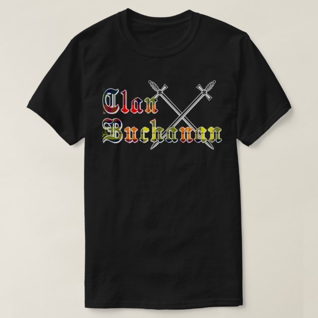 Camiseta Clan Buchanan surname last name Scottish Tartan  (Diseño del anverso)
