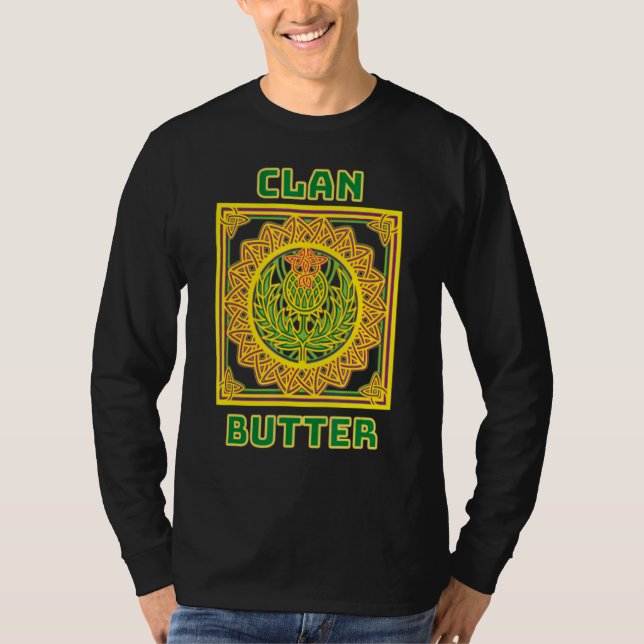 Camiseta Clan Butter Scottish Celtic Thistle (Anverso)