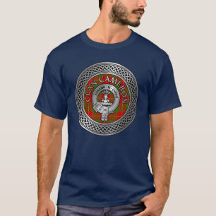 Camiseta Clan Cameron Escudo y Tartan Knot T-Shirt