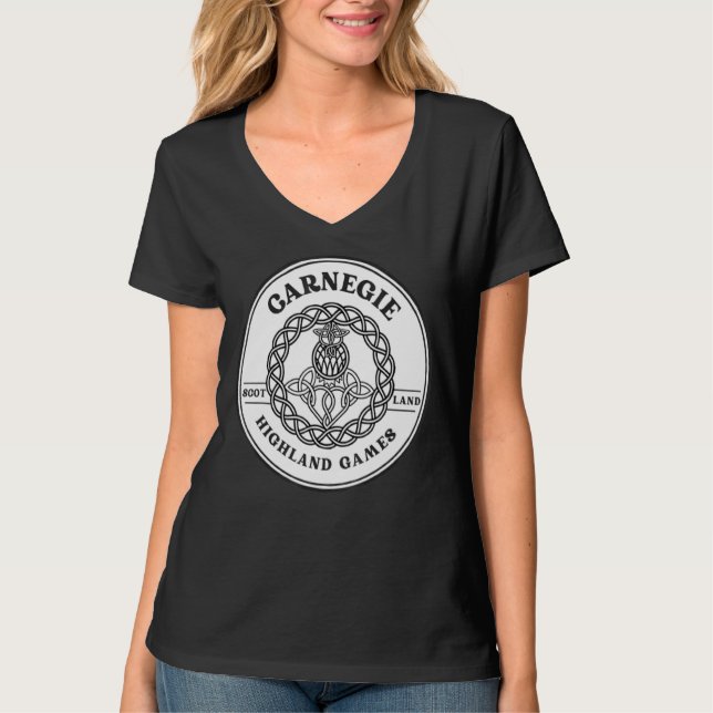 Camiseta Clan Carnegie Scottish Thistle Highland Games (Anverso)