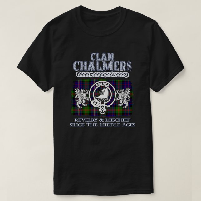 Camiseta Clan Chalmers escudo Clanes escoceses Reino de Esc (Diseño del anverso)