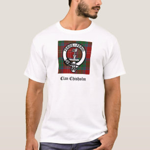 Camiseta Clan Chisholm Tartan & Escudo Badge