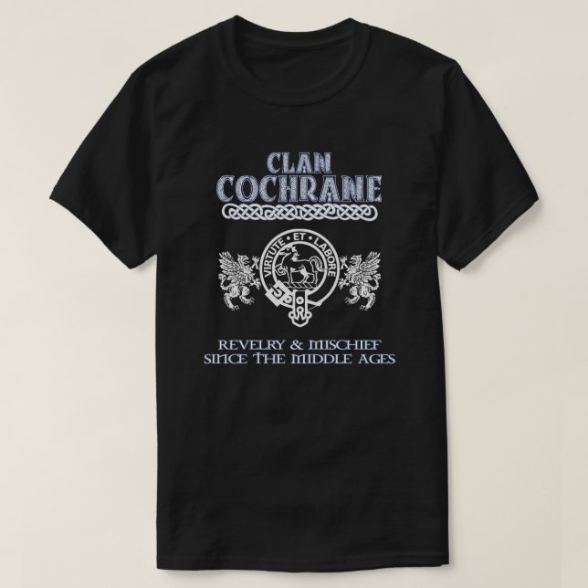 Camiseta Clan Cochrane escudo Clans Escoceses (Diseño del anverso)