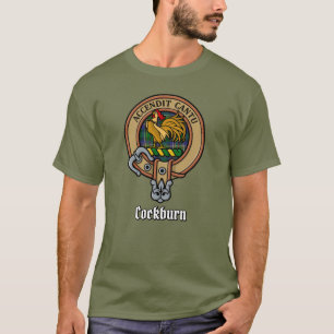 Camiseta Clan Cockburn Escudo sobre Tartán