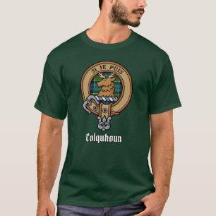 Camiseta Clan Colquhoun Escudo sobre Tartán
