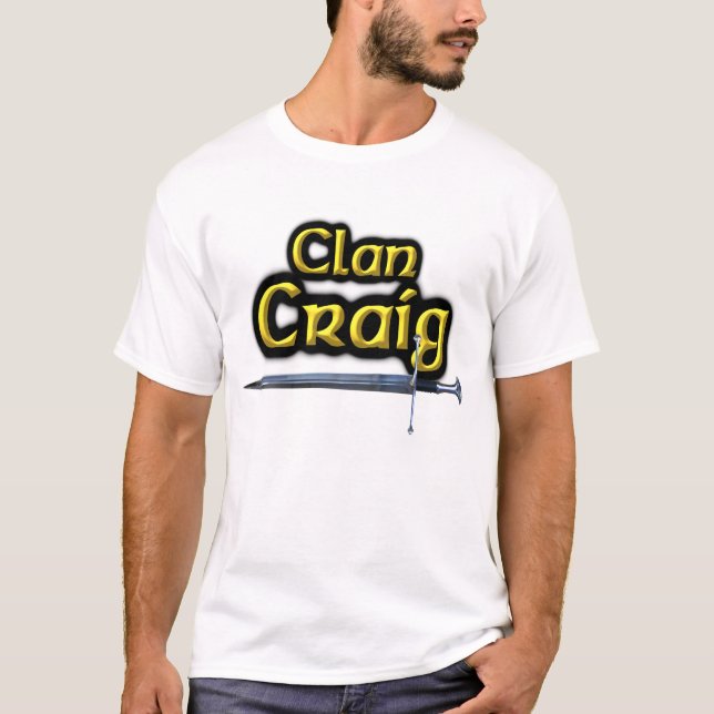 Camiseta Clan Craig Inspiró a Escocia (Anverso)