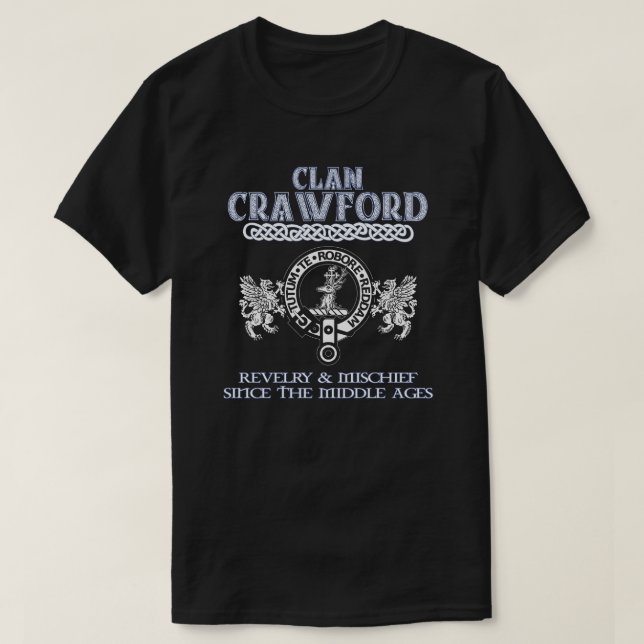 Camiseta Clan Crawford escudo Clans Escoceses (Diseño del anverso)