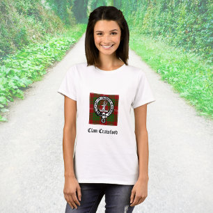 Camiseta Clan Crawford Escudo Tartan