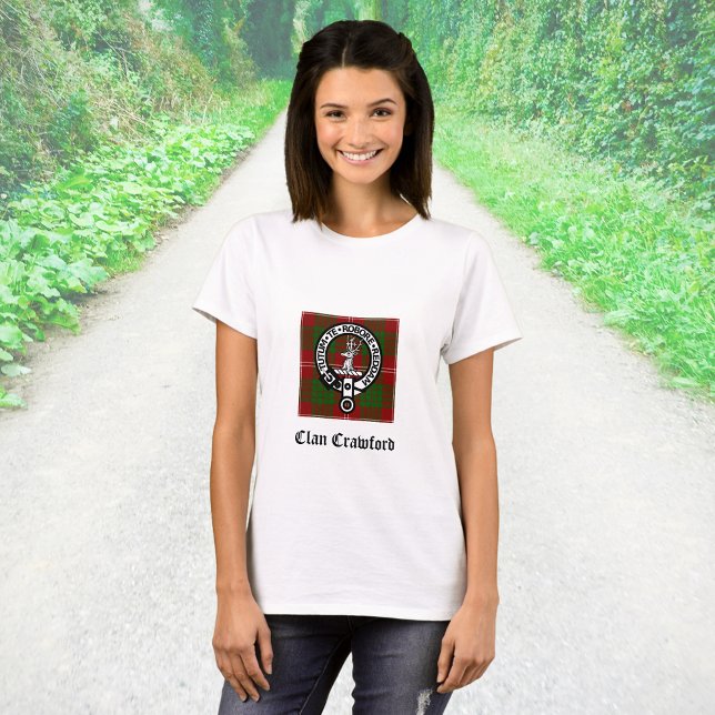 Camiseta Clan Crawford Escudo Tartan (Subido por el creador)