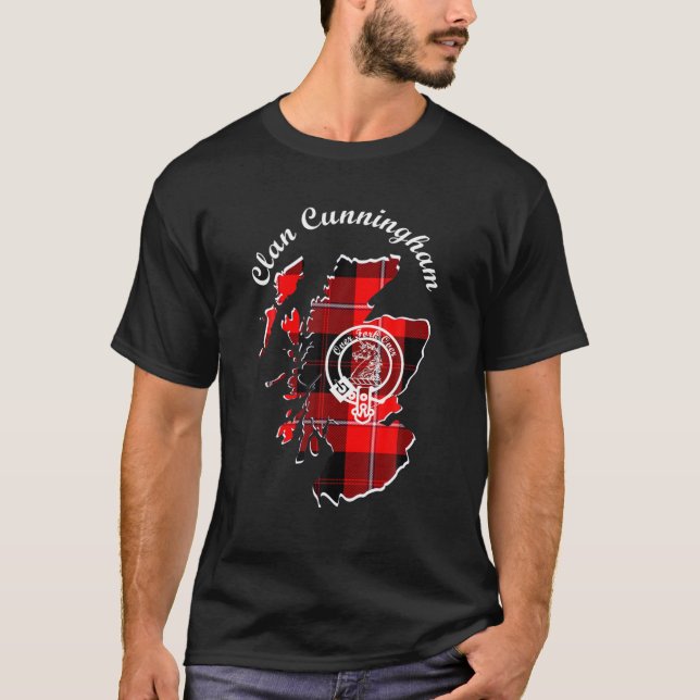 Camiseta Clan Cunningham Apellido Escocia Tartán (Anverso)