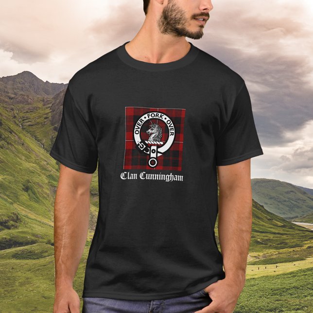 Camiseta Clan Cunningham Badge & Tartan (Subido por el creador)