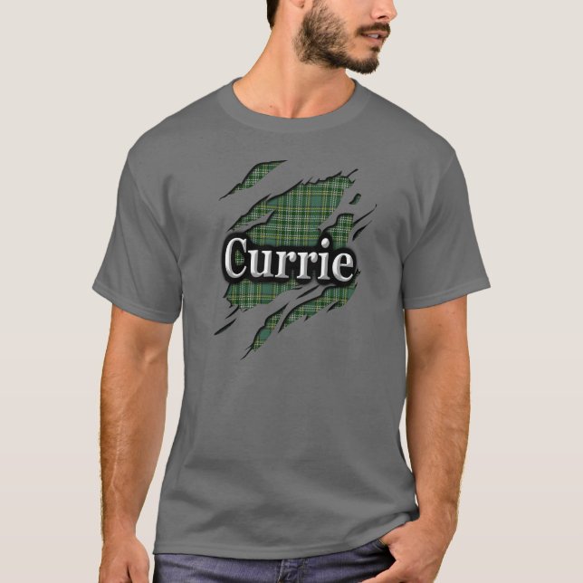 Camiseta Clan Currie Tartan Spirit Shirt (Anverso)
