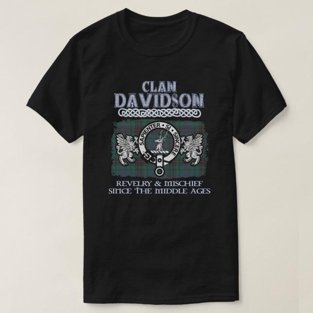 Camiseta Clan Davidson escudo Clanes escoceses Reino de Esc (Diseño del anverso)