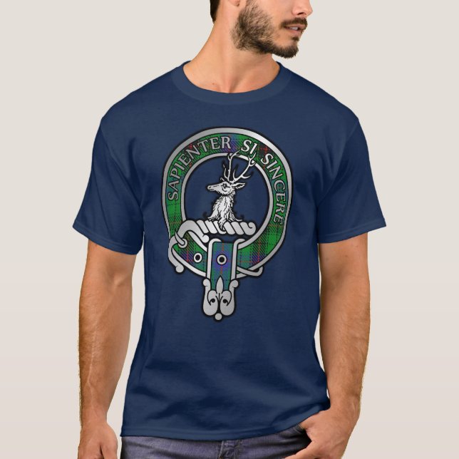 Camiseta Clan Davidson Escudo y Tartan T-Shirt (Anverso)