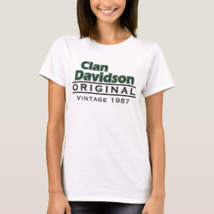 Camiseta Clan Davidson Vintage Personalizar Tu cumpleaños