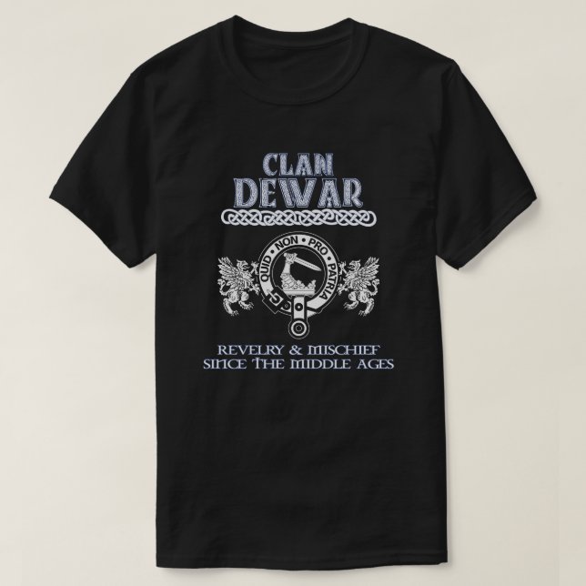 Camiseta Clan Dewar escudo Clanes escoceses Apellido escocé (Diseño del anverso)