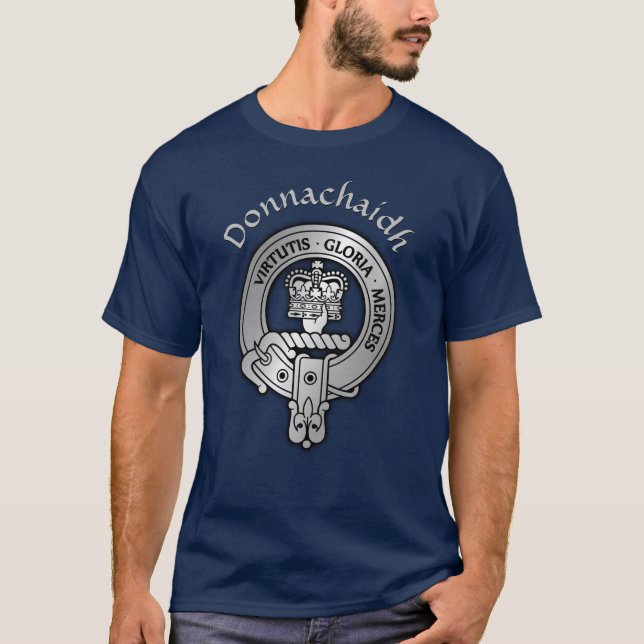 Camiseta Clan Donnachaidh Escudo y Tartan T-Shirt (Anverso)