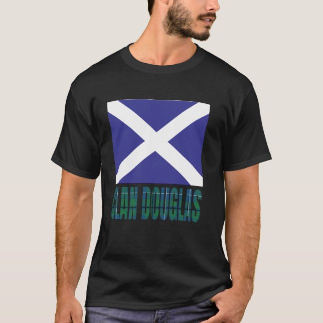Camiseta Clan Douglas Tartan Escocia Nombre de la familia E (Anverso)