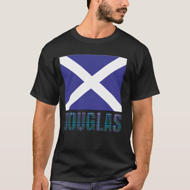 Camiseta Clan Douglas Tartan Escocia Nombre de la familia E (Anverso)