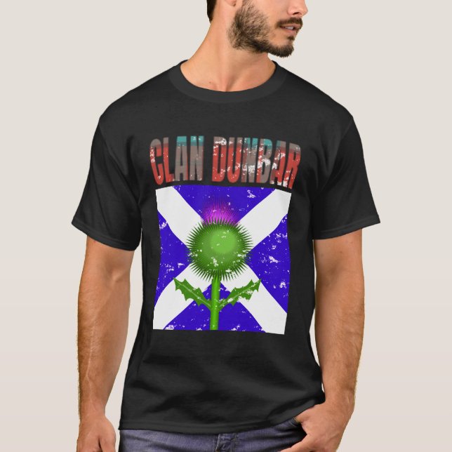 Camiseta Clan Dunbar Tartan Escocia Nombre de la familia Sc (Anverso)