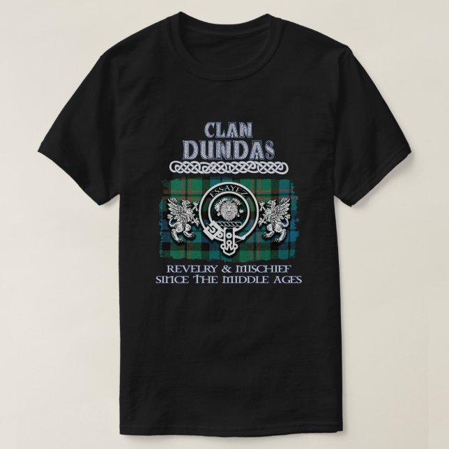 Camiseta Clan Dundas escudo Clanes escoceses Apellido escoc (Diseño del anverso)