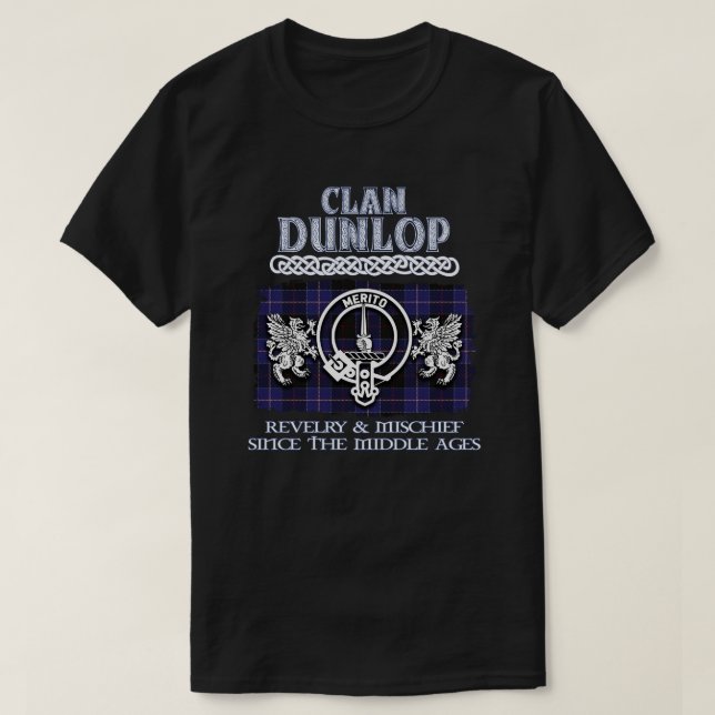 Camiseta Clan Dunlop escudo Clanes escoceses Apellido escoc (Diseño del anverso)