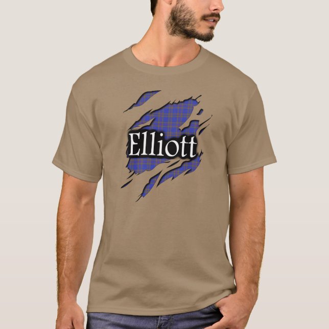 Camiseta Clan Elliott Tartan Spirit Shirt (Anverso)