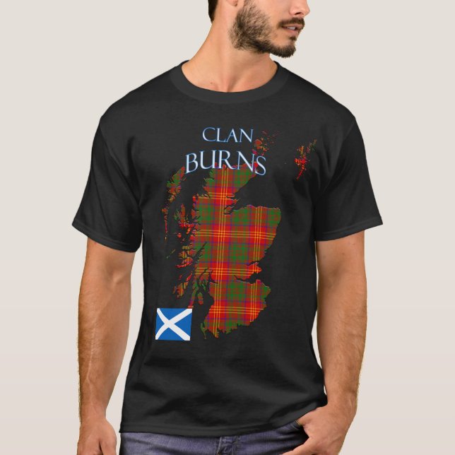 Camiseta Clan escocés burns Tartan Scotland (Anverso)
