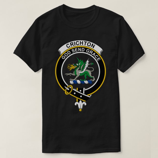 Camiseta Clan escocés Crichton Escudo Tartan Clan (Diseño del anverso)