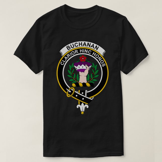 Camiseta Clan escocés de Tartan Clan, Escudo de Buchanan (Diseño del anverso)