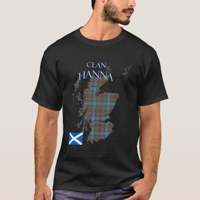 Camiseta Clan escocés Hanna Tartan Scotland (Anverso)