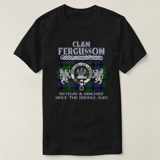 Camiseta Clan Fergusson escudo Clanes escoceses Surna escoc (Diseño del anverso)
