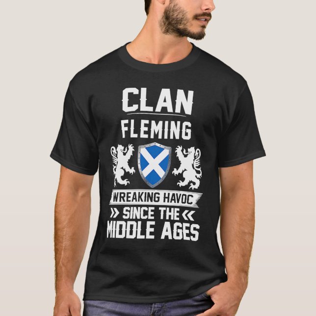 Camiseta Clan FLEMING Día de la Madre escocés de la familia (Anverso)