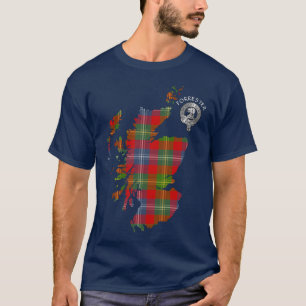 Camiseta Clan Forrester Tartan Map & Escudo
