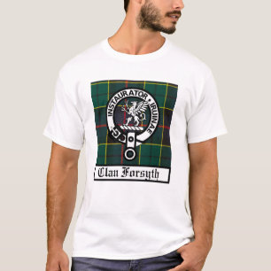 Camiseta Clan Forsyth Escudo Badge y Tartán