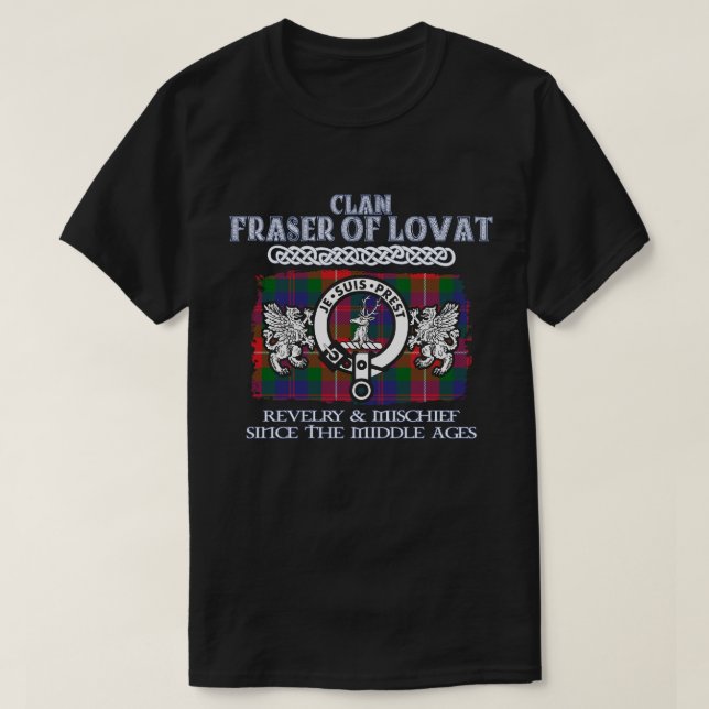 Camiseta Clan Fraser de Lovat escudo Clanes escoceses Escoc (Diseño del anverso)